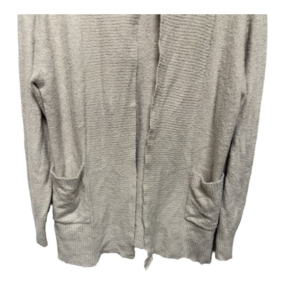 Rachel Zoe Beige Plush Long Sleeve Open Cardigan Size Medium Women's Autumn - Picture 2 of 6